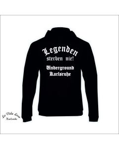 Kapuzen Sweat-Shirt "Underground Karlsruhe", schwarz