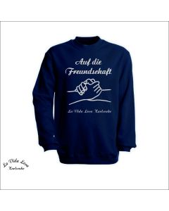 Sweat-Shirt "Auf die Freundschaft" LVL, navy