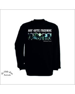 Sweat-Shirt "Auf gute Freunde", schwarz