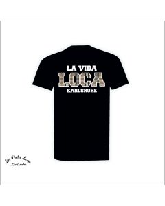 T-Shirt "LA VIDA LOCA Karlsruhe" BB, schwarz
